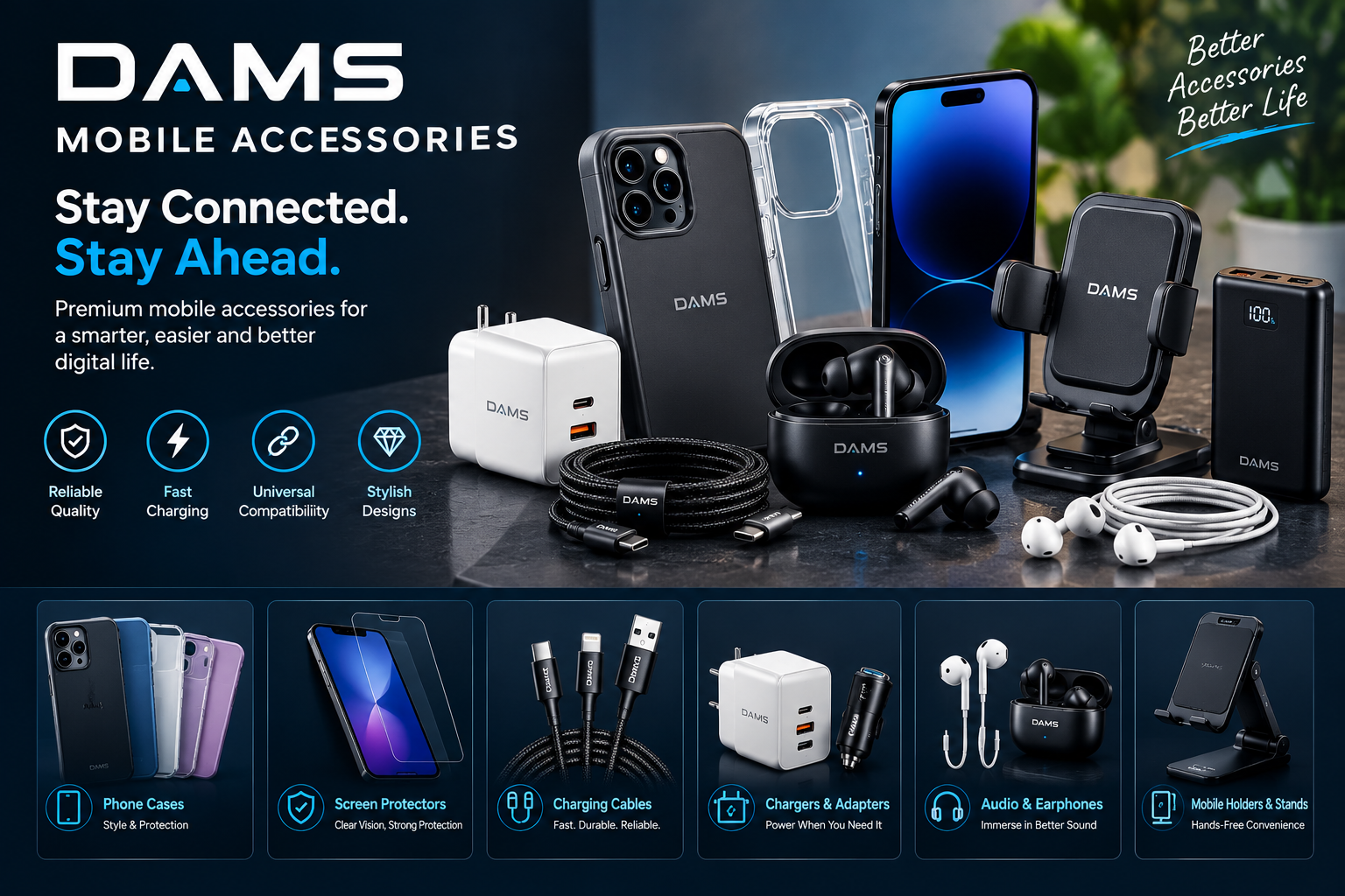 DAMS mobile accessories collection